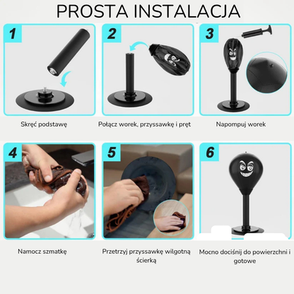 Punchy™ – Biurkowy Worek Bokserski Antystresowy